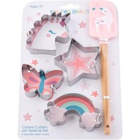 Unicorn cookie cutter and spatula set