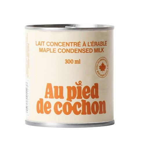 Lait condensé à l'érable