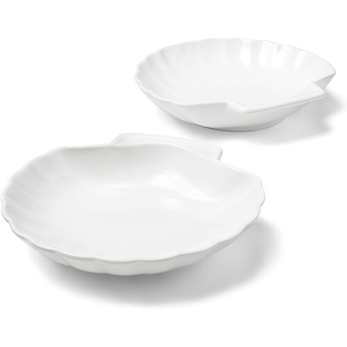 Set of 2 bistro seafood shells