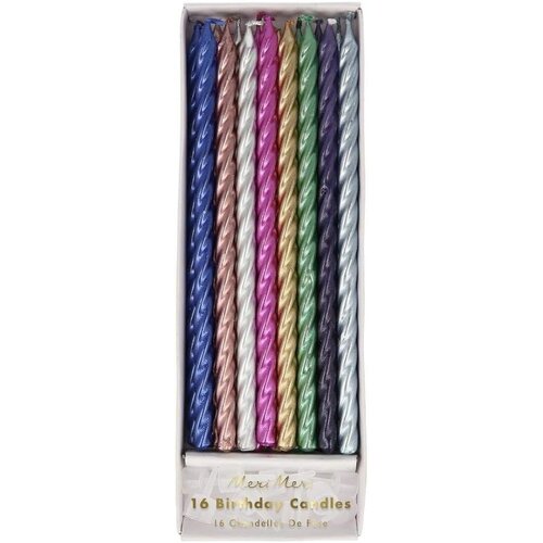 Metallic multi twist candles