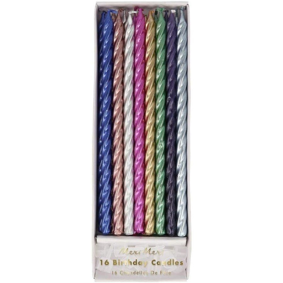 Chandelles torsadées métalliques multicolores (16) MERY MERY - Photo 0