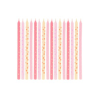 Pink stars candle
