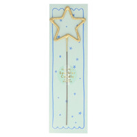 Gold Sparkle Star Candle