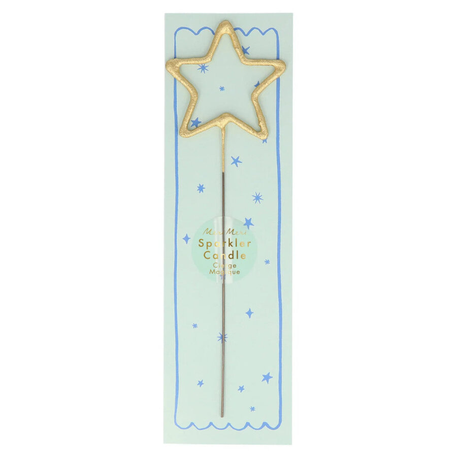Gold Sparkle Star Candle - Meri Meri - Photo 0