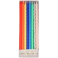 Multicolored twisted candles