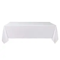 Stain-resistant white tablecloth