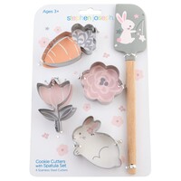 Bunny cookie cutter and spatula set