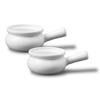 Bol pour soupe à l'oignon, blanc