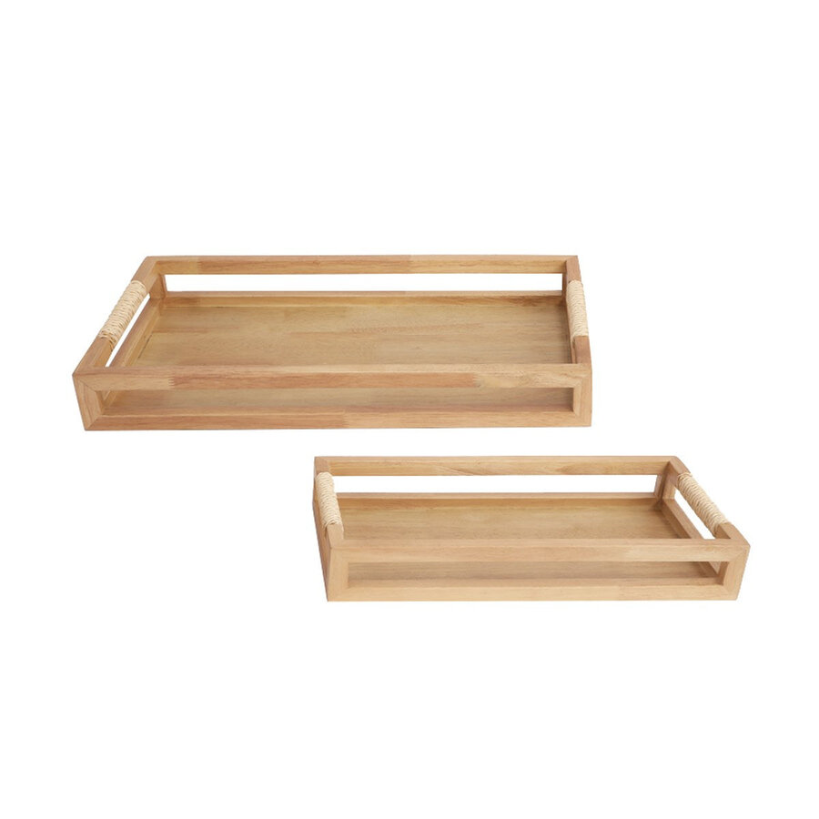 Wooden tray with handle - Photo 0