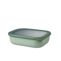 Contenant rectangulaire avec couvercle "Nordic sage green" 2L.  CIRQULA