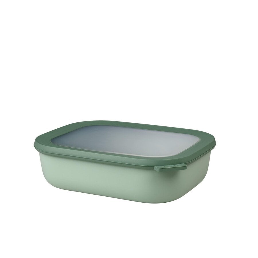 Contenant rectangulaire avec couvercle "Nordic sage green" 2L.  CIRQULA - Photo 0