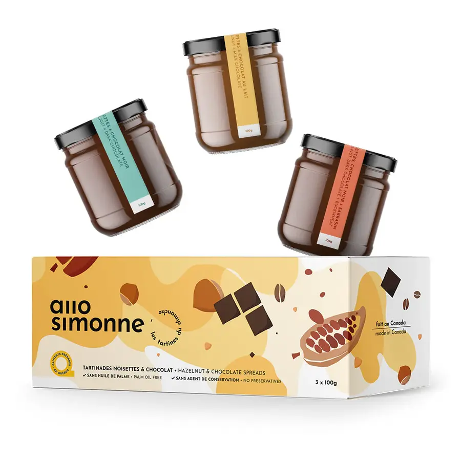 Trio jaune (chocolat au lait, noir et sarrasin) 100G ALLO SIMONNE - Photo 0