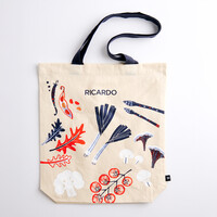 Sac en coton avec impression de légumes
