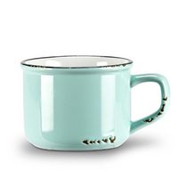 Cappuccino Cup Enamel Blue/Green