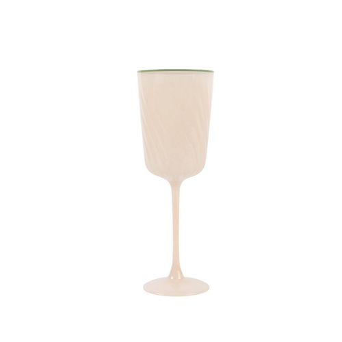 Luna Pale Pink Wine Glass