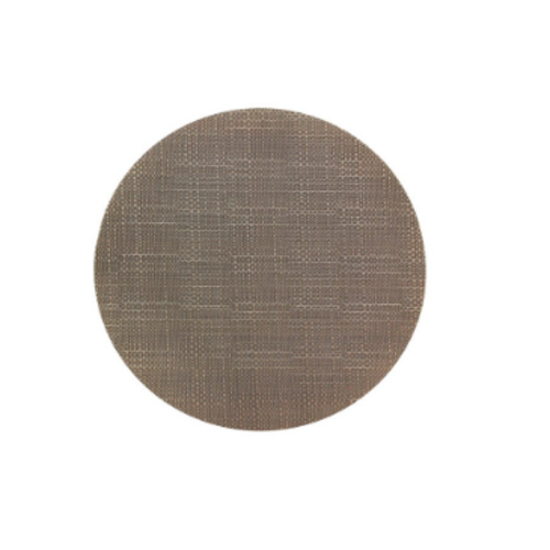Round Vinyl Placemat Chocolate Pattern