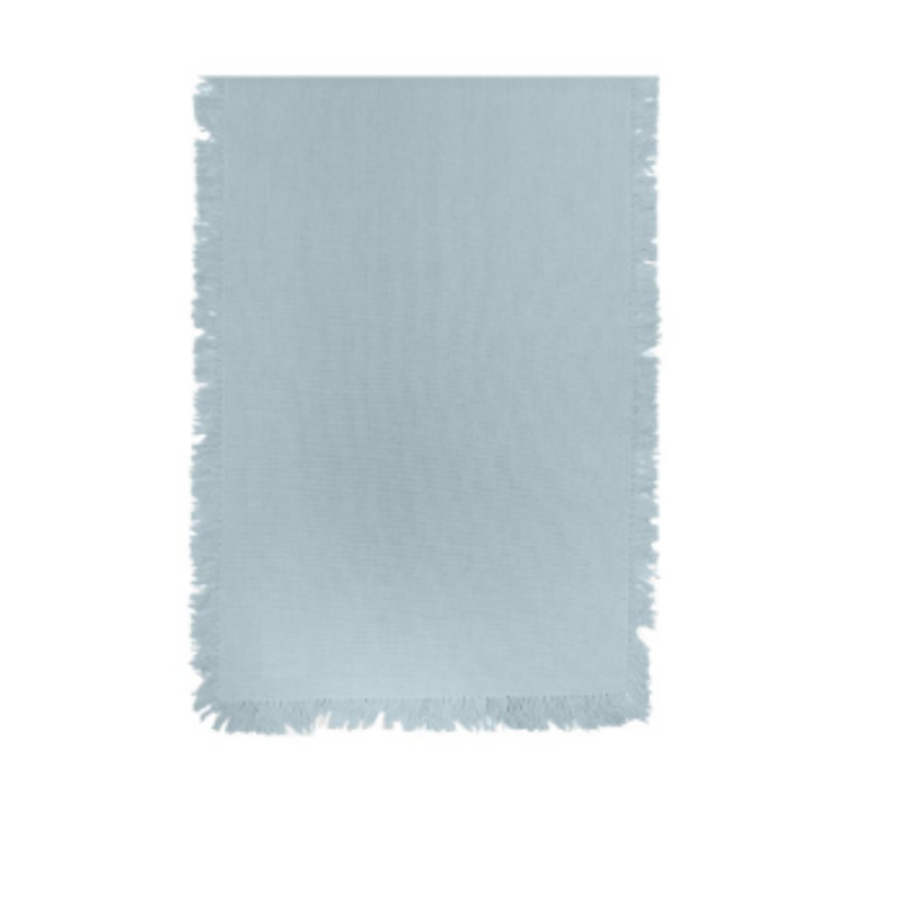 Santori Fringed Table Runner Blue - Photo 0
