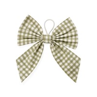 Anneau à serviette boucle en coton vichy sauge P026