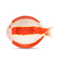 Bol moyen à motif poisson ligné de 6 pouces