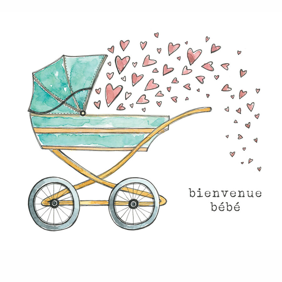 Carte de souhaits Bienvenue bébé - Photo 0