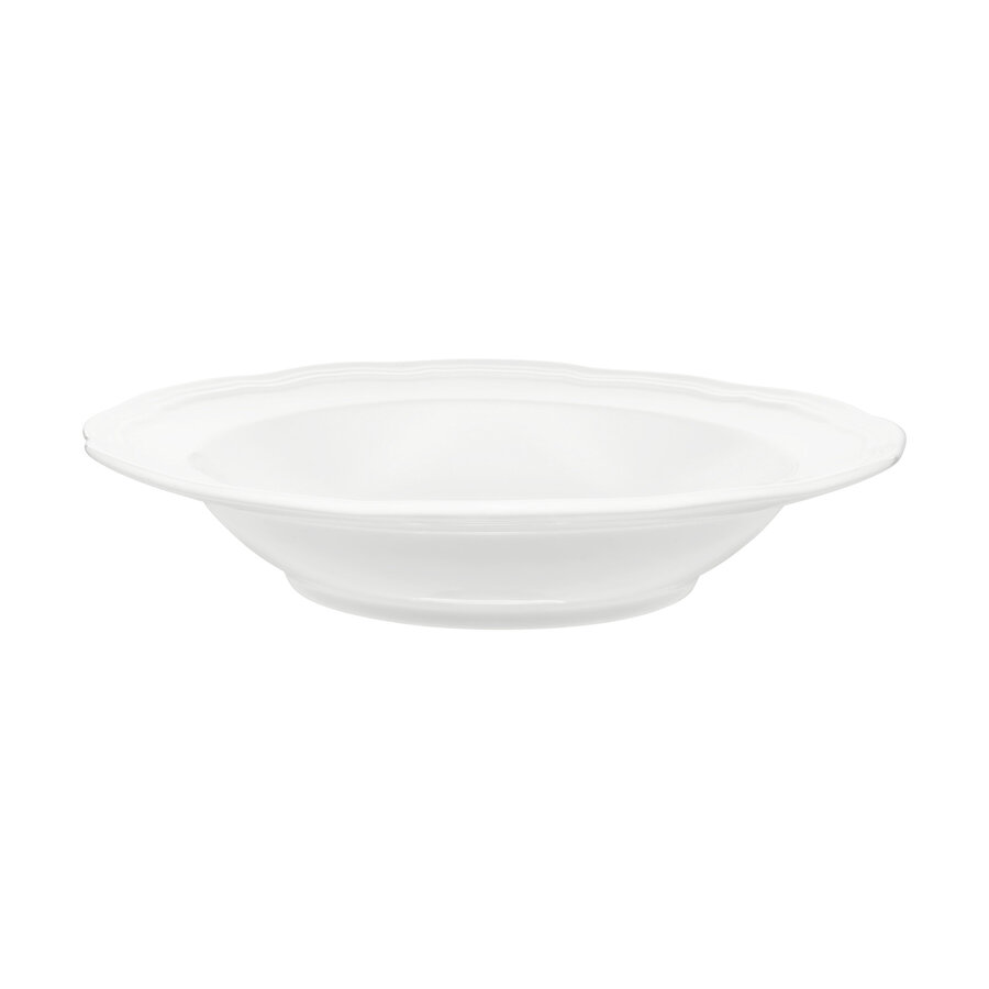 Florence Scalloped Edge Bowl, White, 23 cm - Photo 0