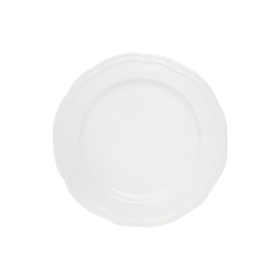 Assiette à dîner blanche 27 cm bord festonné Florence - Photo 0
