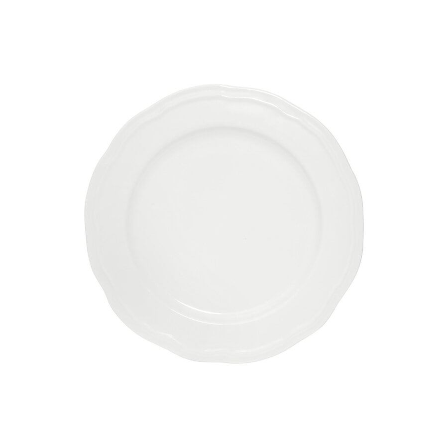 Florence White Scalloped Edge Dinner Plate 27 cm - Photo 0