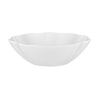 Florence White Scalloped Edge Serving Bowl