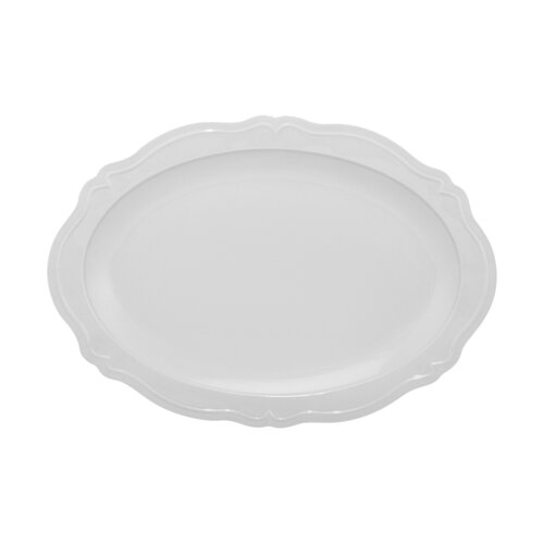 Florence White Scalloped Edge Serving Tray 25 x 35 cm