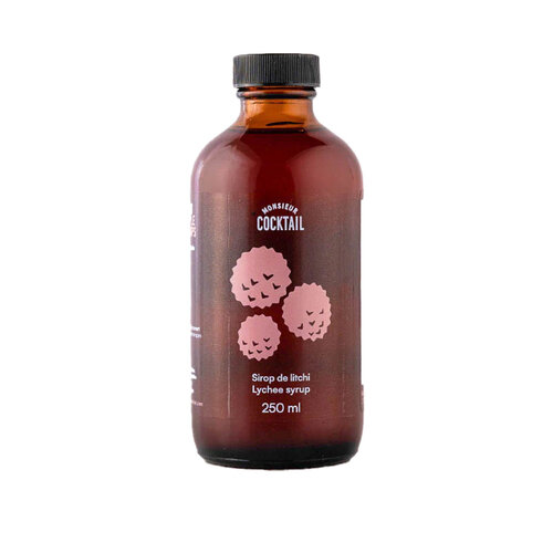 Lychee Syrup 250 ml Monsieur Cocktail