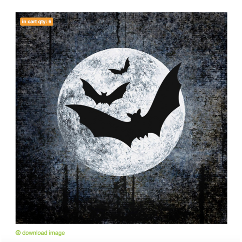 Serviettes de table en papier Halloween Lune et Chauves-souris