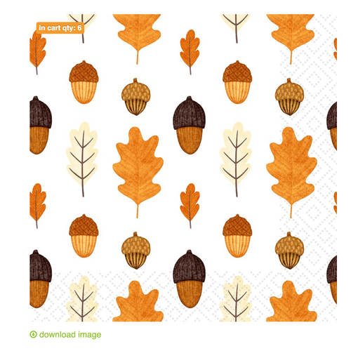 Warm Oak Paper Napkin