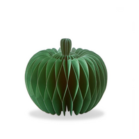Citrouille en papier verte 8 pouces