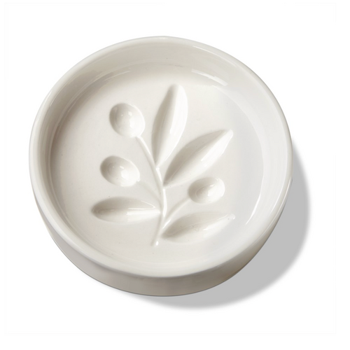 Olive branch dipping dish