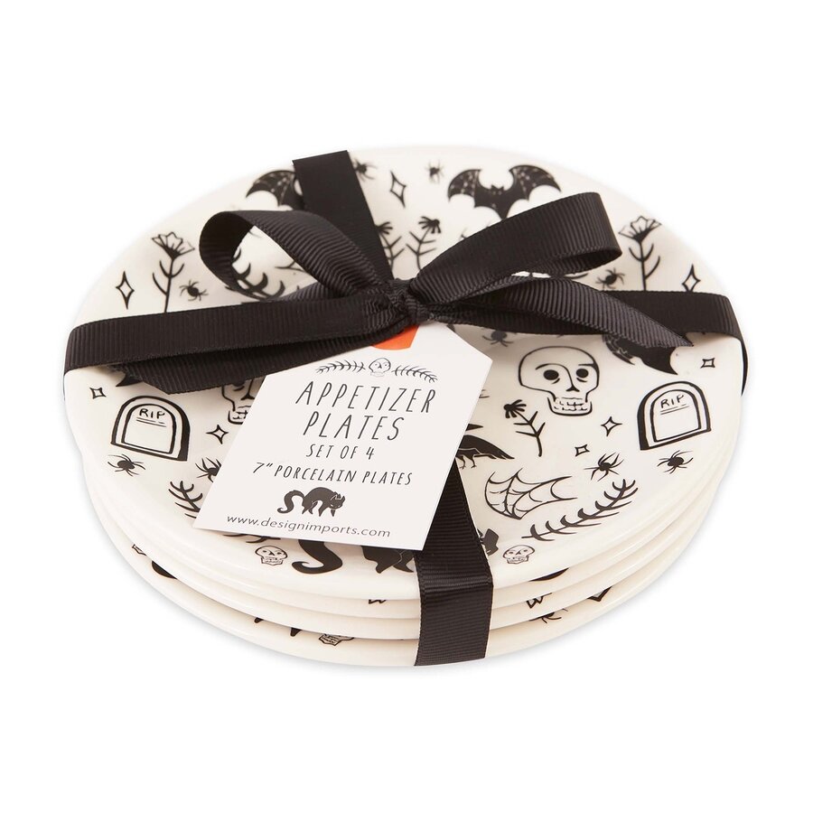 Black Magic Halloween Small Plates Set of 4 - Photo 0