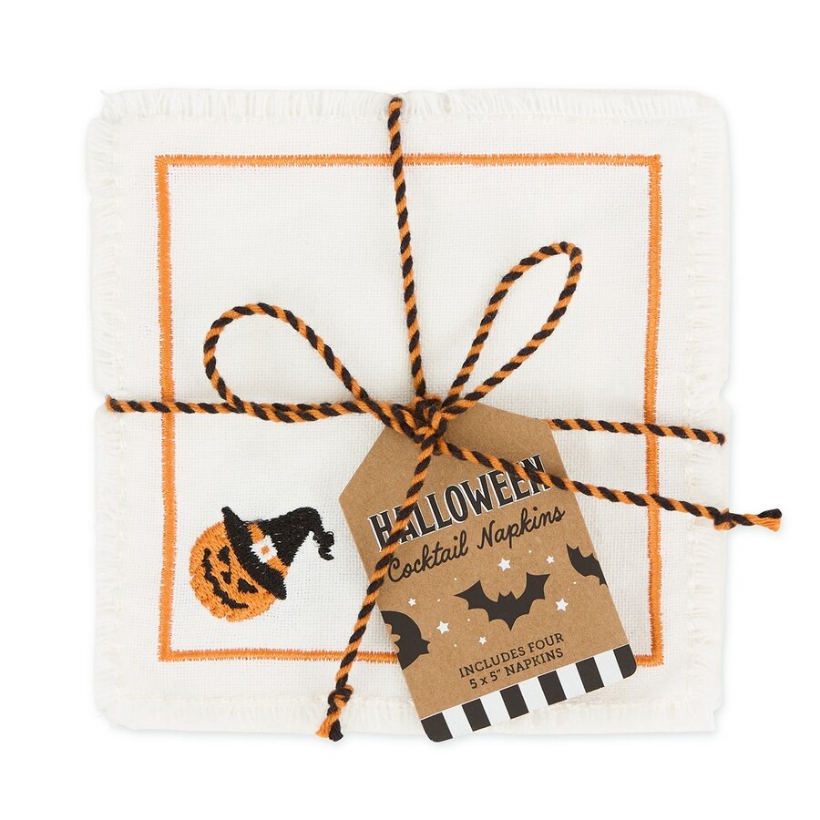"Boo" Halloween Napkins, Set of 4 - Photo 0