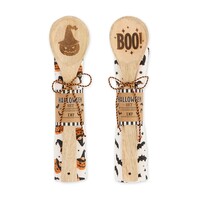 2-Piece Halloween Tea Towel and Spoon Set