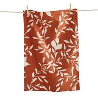 Linge à vaisselle terracotta Botanique d'automne