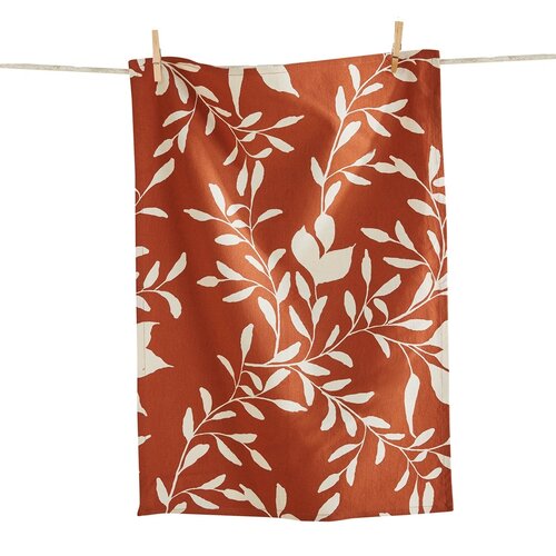 Linge à vaisselle terracotta Botanique d'automne