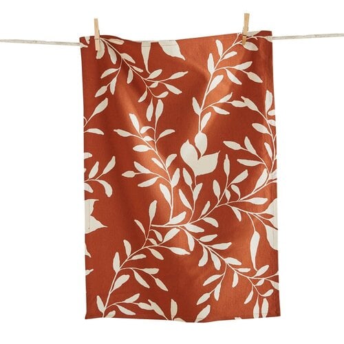 Terracotta Autumn Botanical Dish Towel