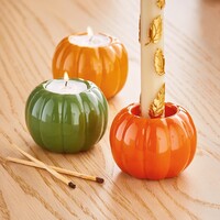 Bougeoirs Citrouilles, ensemble de 3