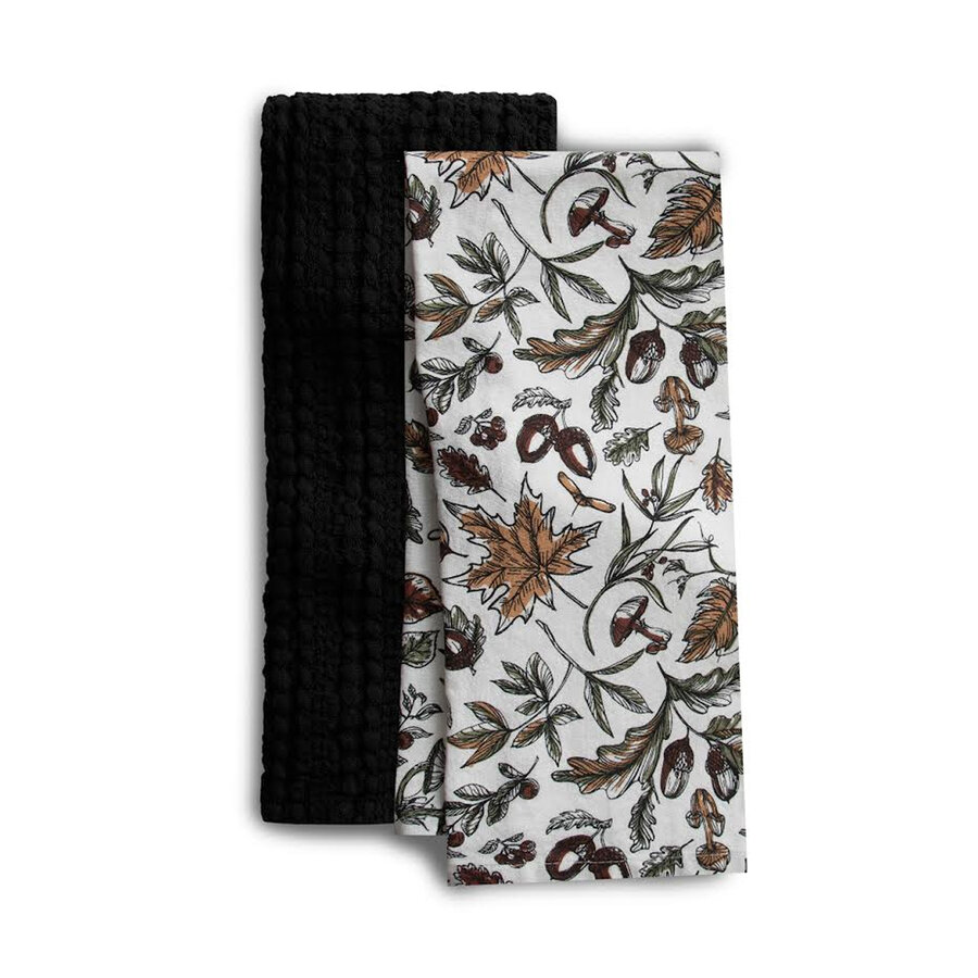 Autumn Botanical Kitchen Towels Set of 2 - Photo 0
