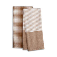 Serviette de cuisine à tissage plat Cèdre, lot de 2