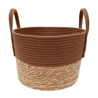 Panier en corde et jonc petit 30 cm Cèdre