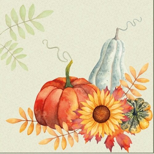 Pumpkin Bliss Paper Napkins