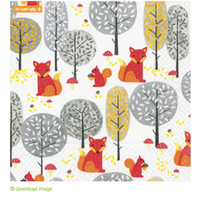 Forest & Mushrooms Paper Napkins