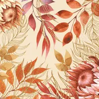 Autumn Flower Paper Napkin