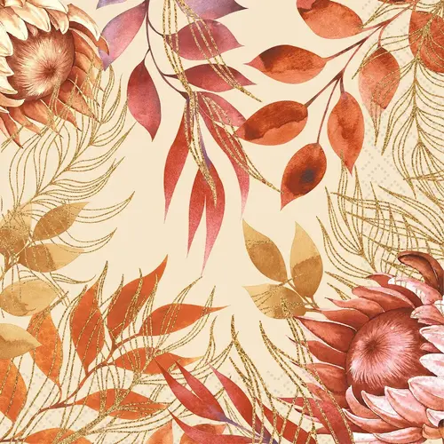 Autumn Flower Paper Napkin