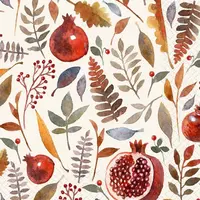 Pomegranate Cocktail Paper Napkin
