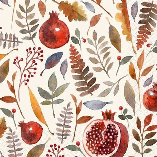 Pomegranate Cocktail Paper Napkin